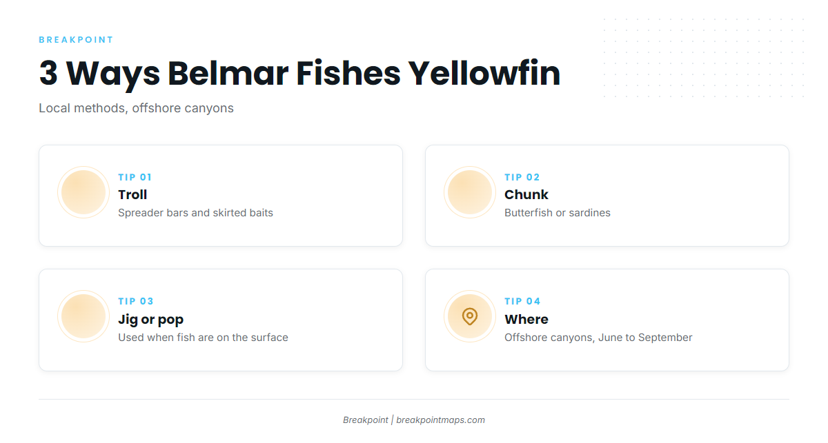 How yellowfin are fished here