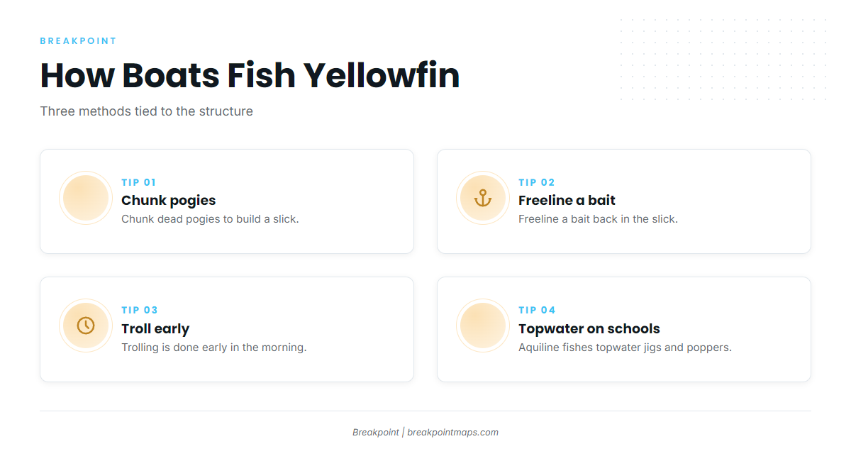 How yellowfin are fished here