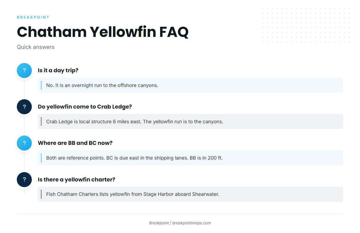 FAQ: yellowfin tuna fishing out of Chatham