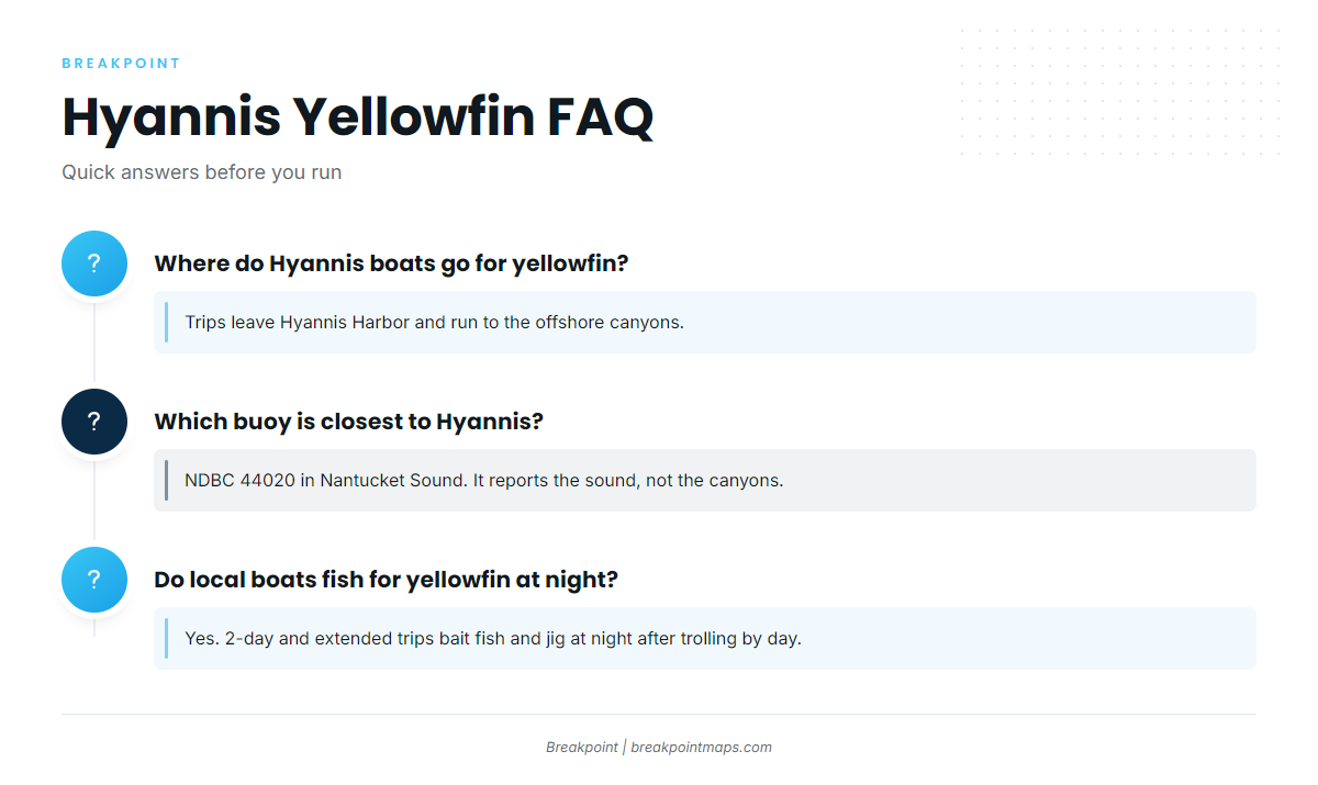 FAQ: yellowfin tuna fishing out of Hyannis